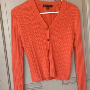 Banana republic small orange V-neck sweater